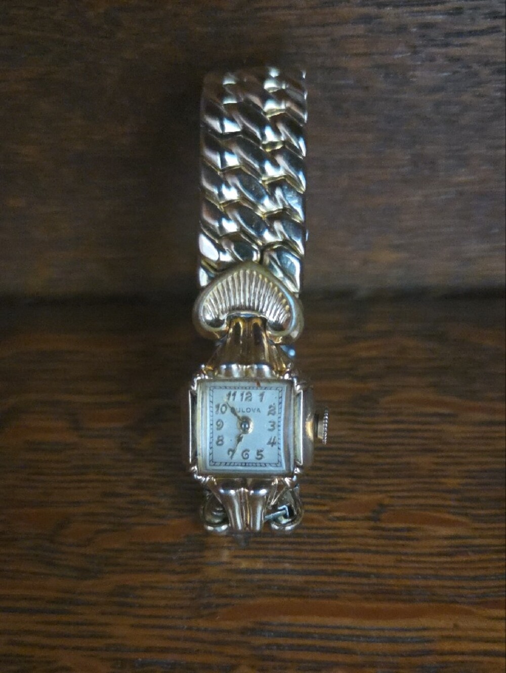 ANTIQUE Bulova Women's 10K GOLD FILLED ART DECO Bracelet Watch WIND UP